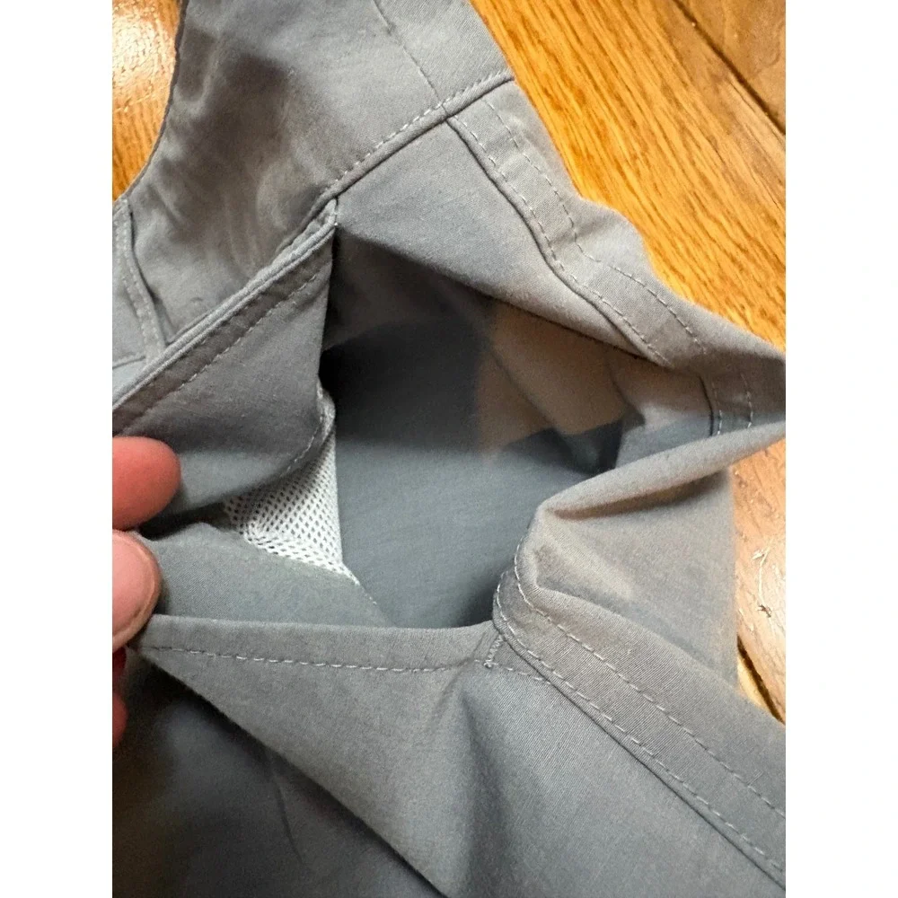 Faherty All Day Shorts Mens 38 Light Blue Grey Performance Quick Dry 7